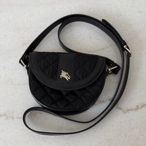 Elegant Black Quilted Crossbody Bag